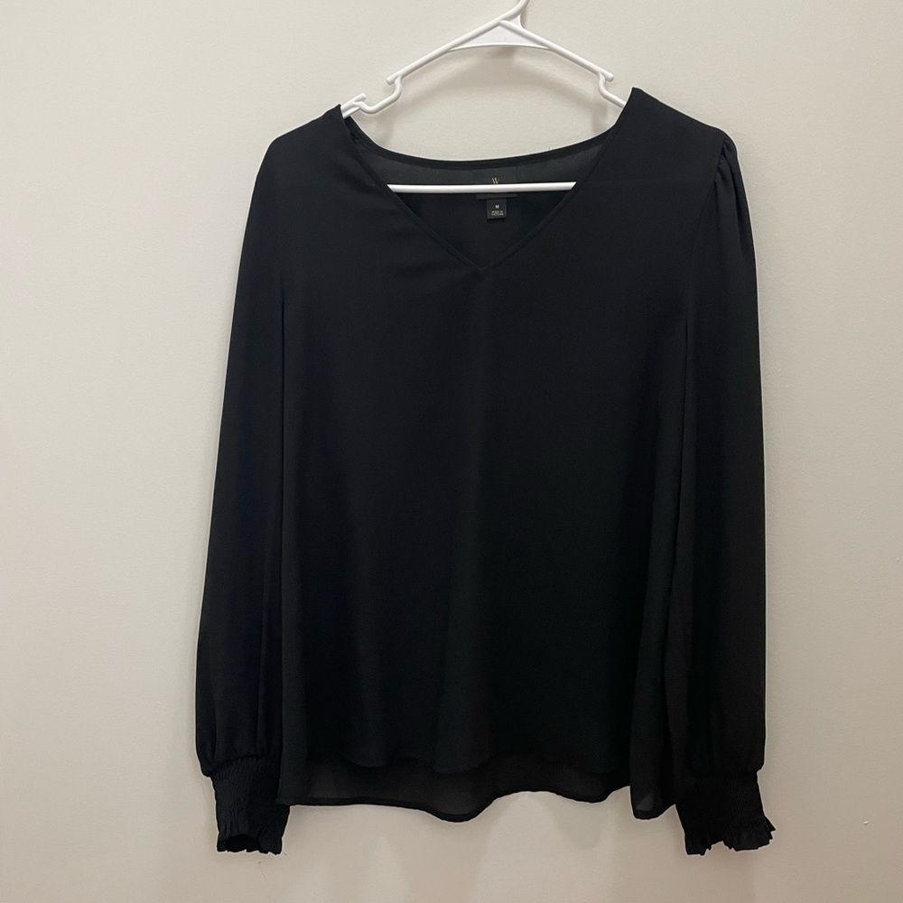 Worthington Black Blouse Size Medium